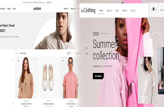 Sleek and Minimalist Website Design Themes for Fashion Startups