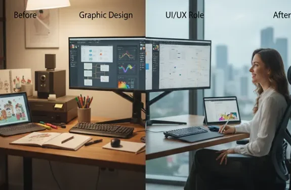 The Career Pivot: How to Level Up from Graphic Design to a High-Paying UI/UX Role